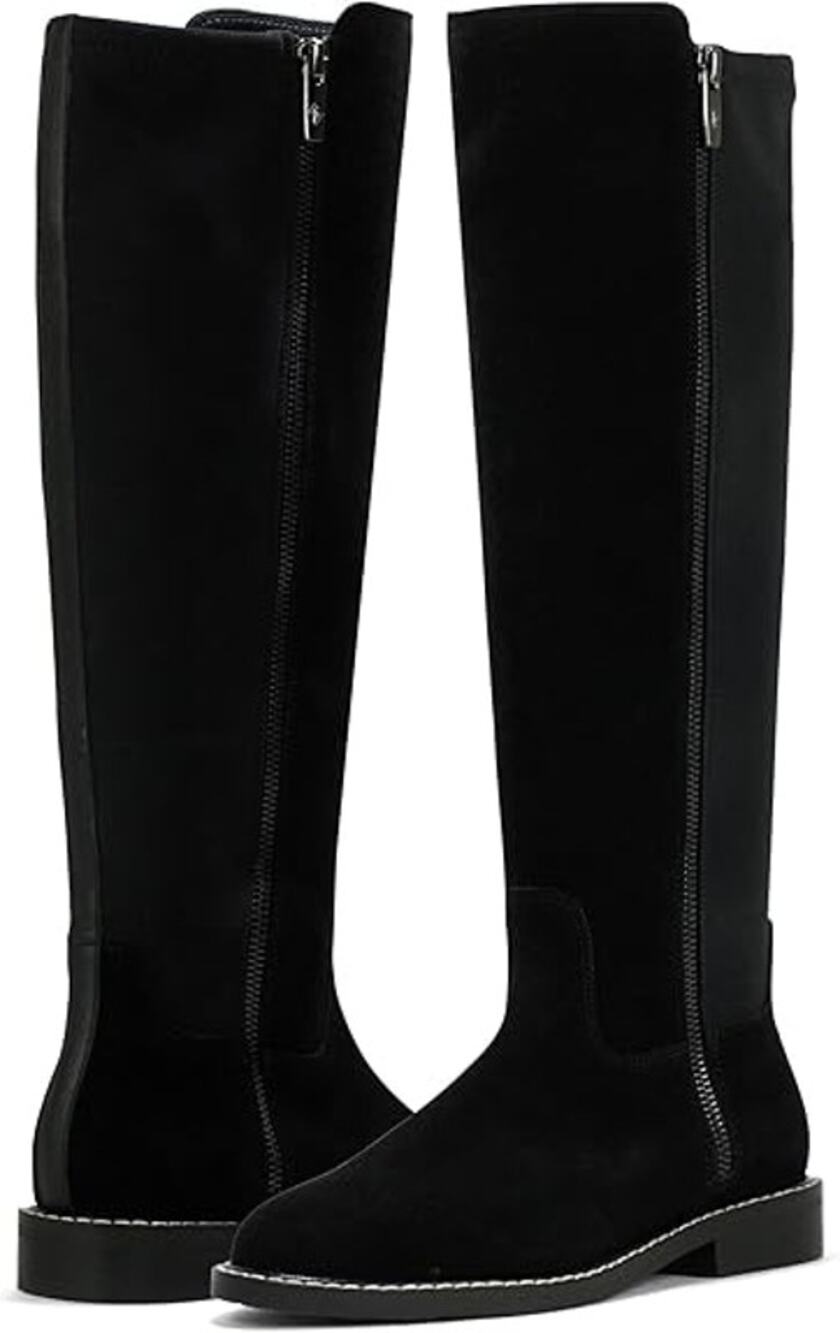 Donald J Pliner Womens Isla Calf Suede Boots Black Women Size 5 - $201 Retail